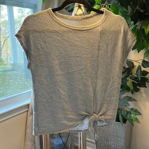 Caution to the Wind short sleeved gray shirt